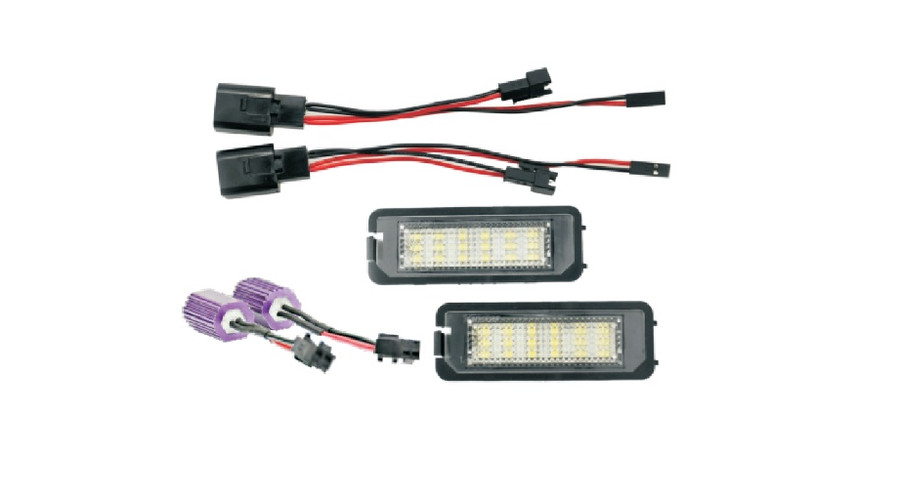 DTX 1080 SEAT Skoda VW 6000K fehér SMD LED-es rendszámtábla világítás szett