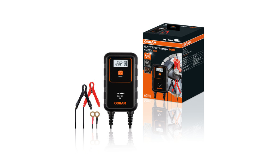 Osram BATTERYcharge 906 OEBCS906 Okos Akkumulátortöltő 6V/12V 6A