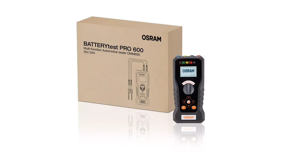 Osram BATTERYtest PRO Multi-Function Automotive Tester OMM600 Akkumulátor tesztelő 6V/12V/24V 30A