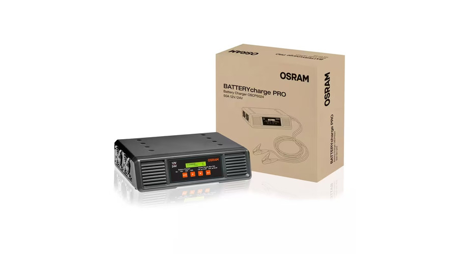 Osram BATTERYcharge PRO 50A OSCP5024 Professzionális Akkumulátortöltő 12V/24V 14Ah-500Ah