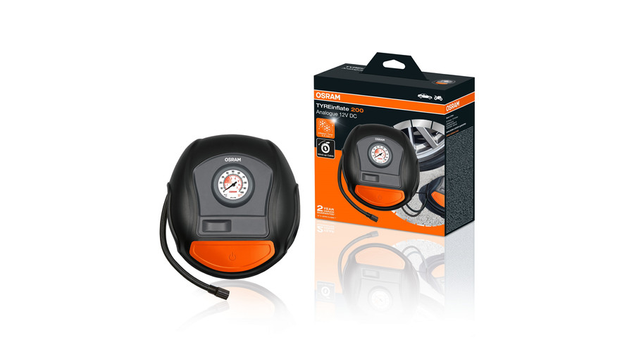 Osram TYREinflate 200 légkompresszor - feltekerhető gumiabroncs pumpa OTI200
