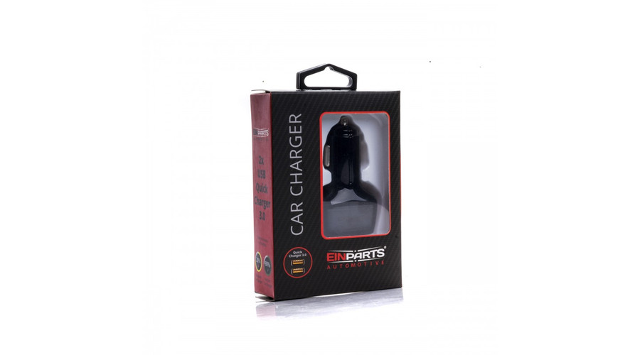Einparts EPACC003 szivargyújtós DUAL USB Quick Charge 3.0 töltő 12-24V