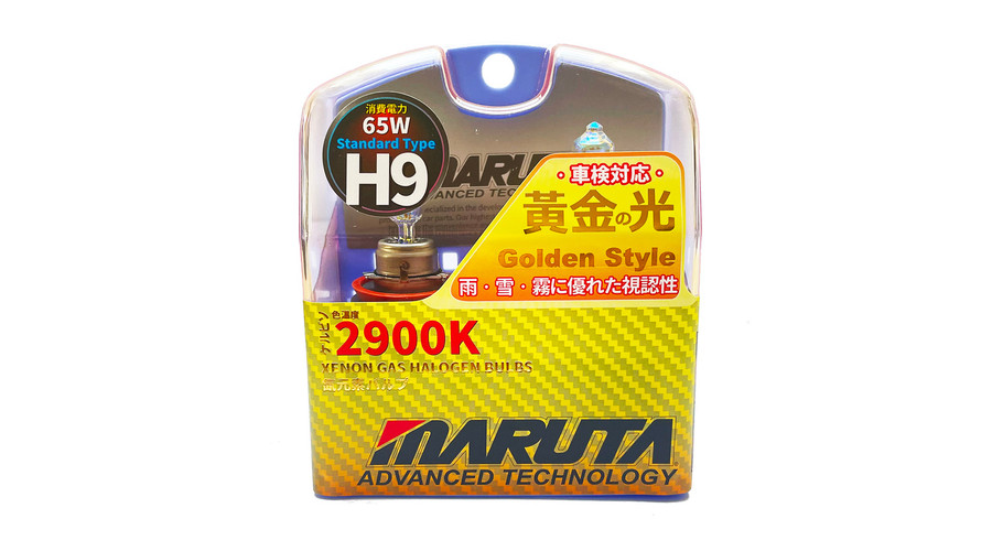 MTEC H9 65W Golden Style 2900K kadmium sárga halogén izzó DUO BOX