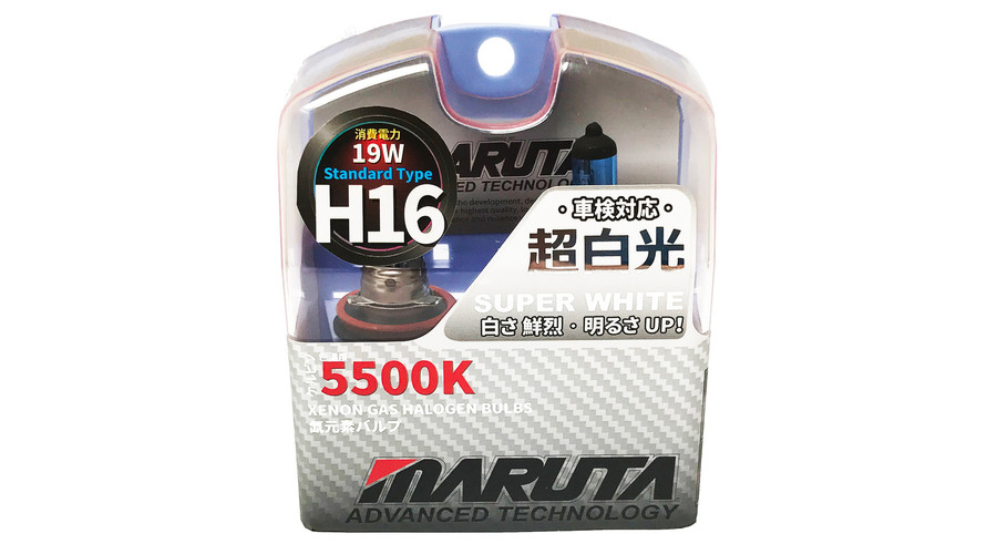 MTEC H16 19W SuperWhite 5500K xenon hatású halogén izzó DUO BOX