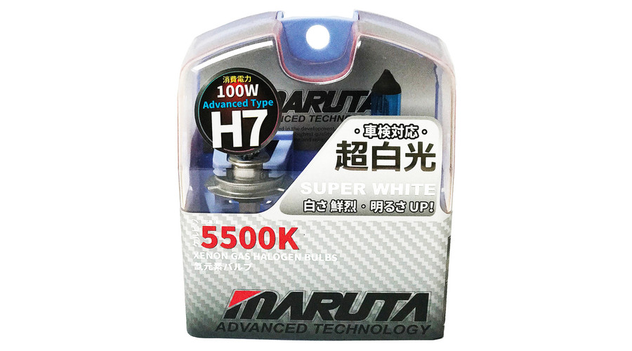 MTEC SuperWhite H7 100W 5500K xenon hatású halogén izzó DUO BOX