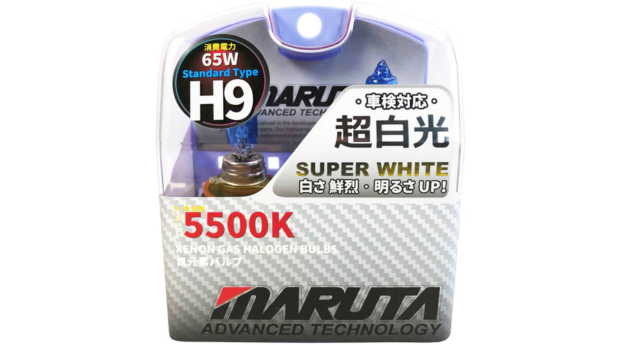 MTEC SuperWhite H9 65W 5500K xenon hatású halogén izzó DUO BOX