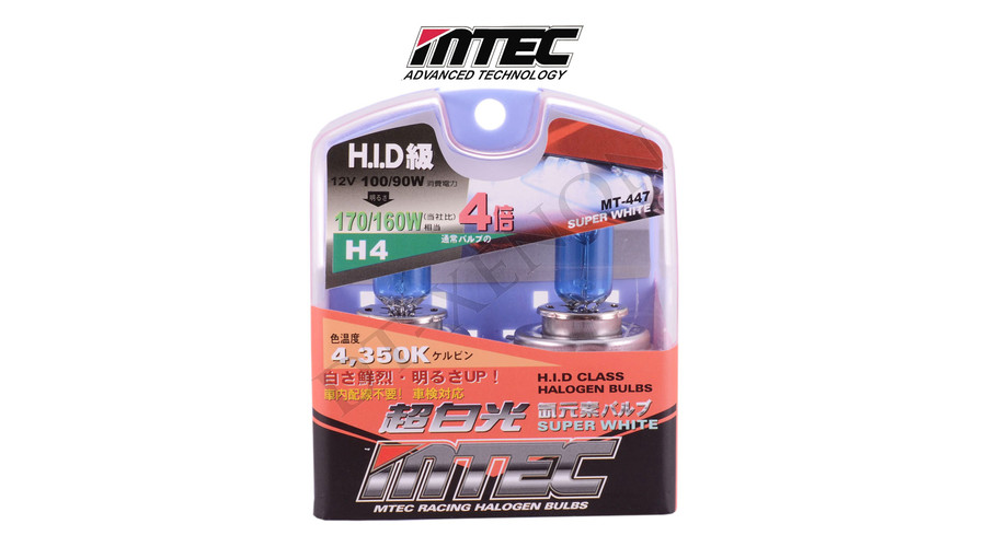 MTEC H4 SuperWhite 5500K xenon hatású izzó