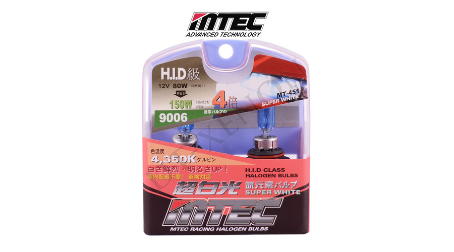 MTEC 9006 HB4 80W SuperWhite xenon hatású izzó