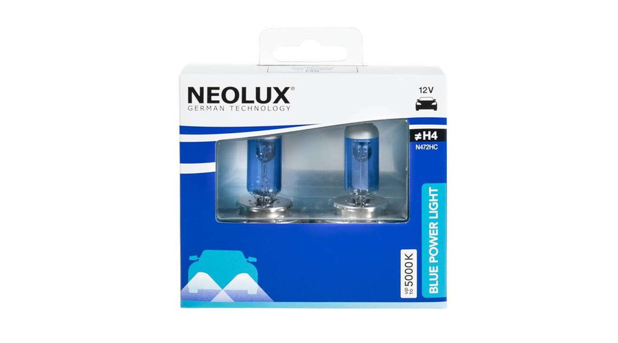 Neolux Blue Power Light H4 5000K halogén izzó DUO BOX N472HC-2SCB