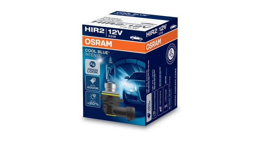 Osram HIR2 Cool Blue Intense NextGen +100% 5000K halogén izzó 9012CBN
