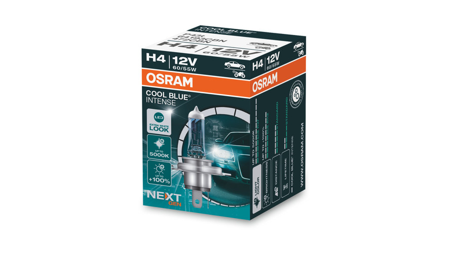Osram H4 Cool Blue Intense NextGen +100% 5000K halogén izzó 64193CBN