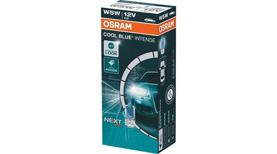 Osram T10 W5W Cool Blue Intense NextGen izzó 10db-os készlet