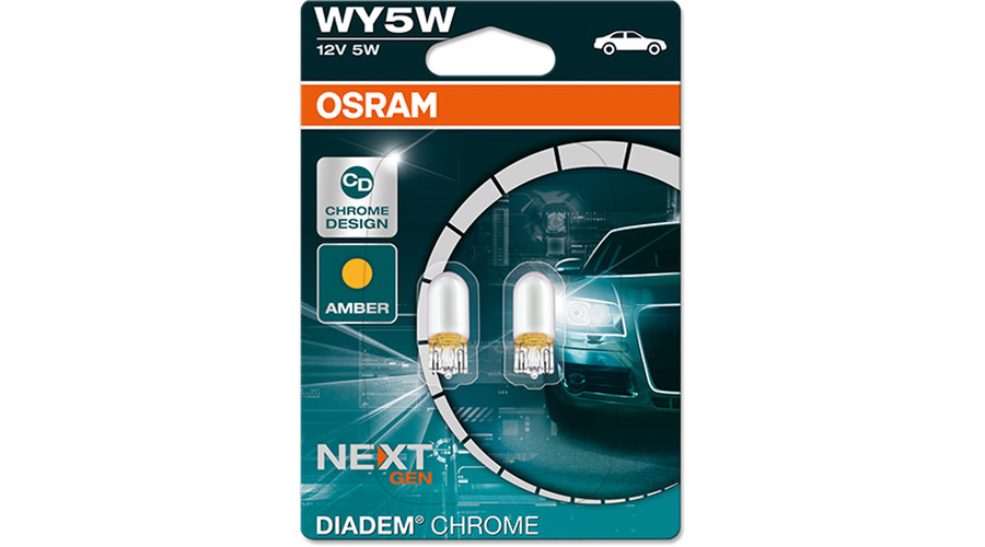 Osram WY5W T10 Diadem Chrome halogén izzó DUO BOX 2827DC-2BL