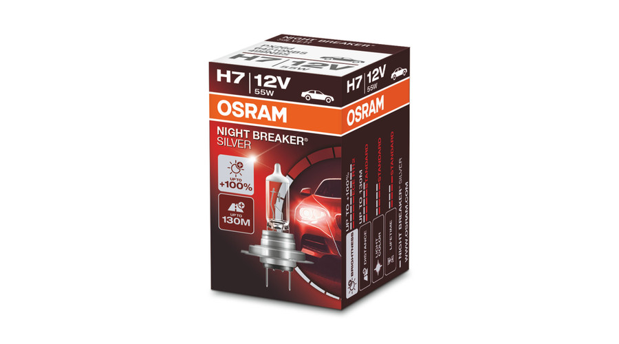 Osram Night Breaker Silver +100% H7 halogén izzó 64210NBS