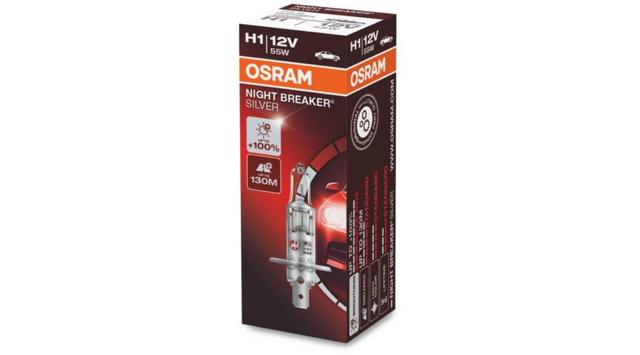 Osram Night Breaker Silver +100% H1 halogén izzó 64150NBS