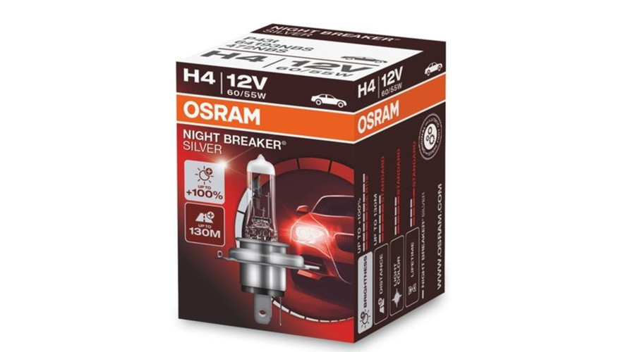 Osram H4 Night Breaker Silver +100% halogén izzó 64193NBS