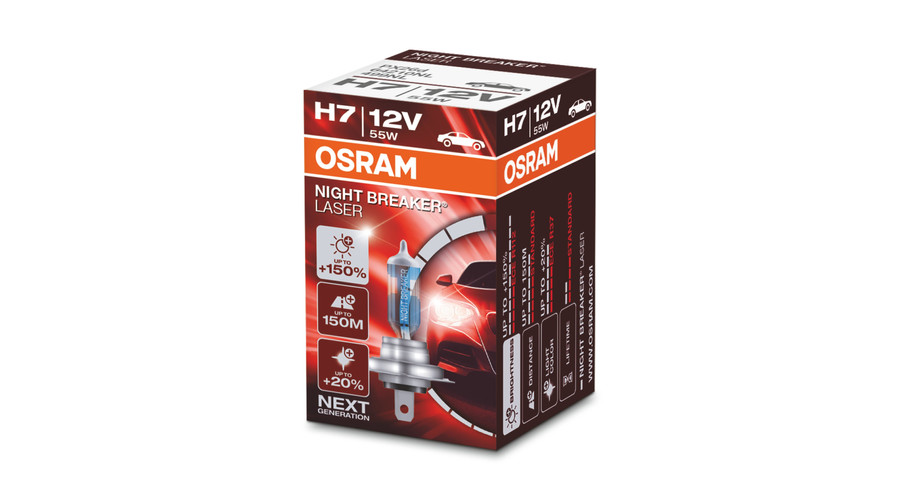 Osram Night Breaker Laser H7 +150% halogén izzó 64210NL