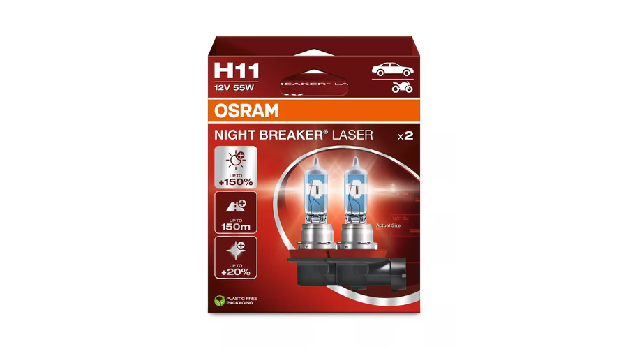 Osram Night Breaker Laser H11 +150% halogén izzó 64211NL-2HB DUO BOX