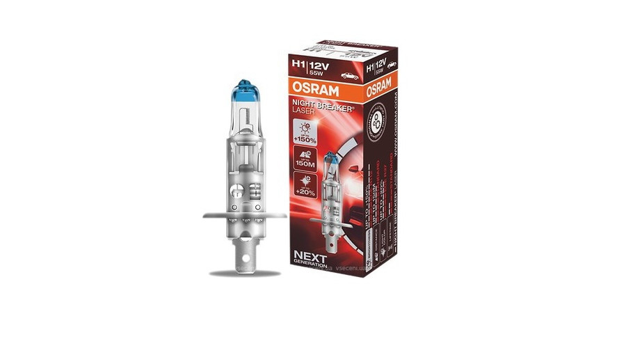 Osram Night Breaker Laser H1 +150% halogén izzó 64150NL