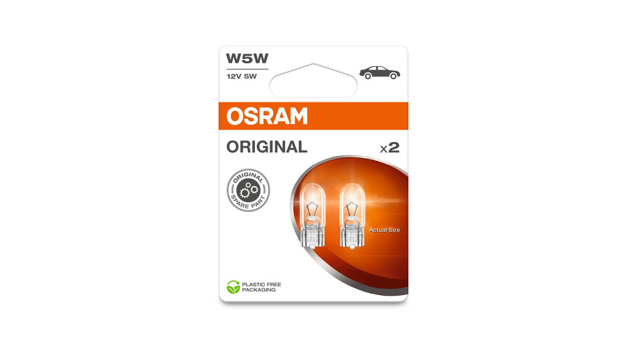 Osram T10 W5W Original Line izzó 2825-2BL DUO BOX