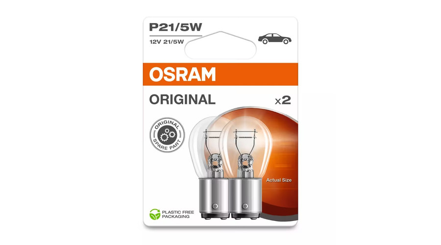 Osram P21/5W - BAY15D Original Line izzó DUO pack 7528-2BL