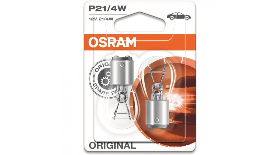 Osram P21/4W - BAZ15D Original Line izzó 7225-2BL DUO BOX