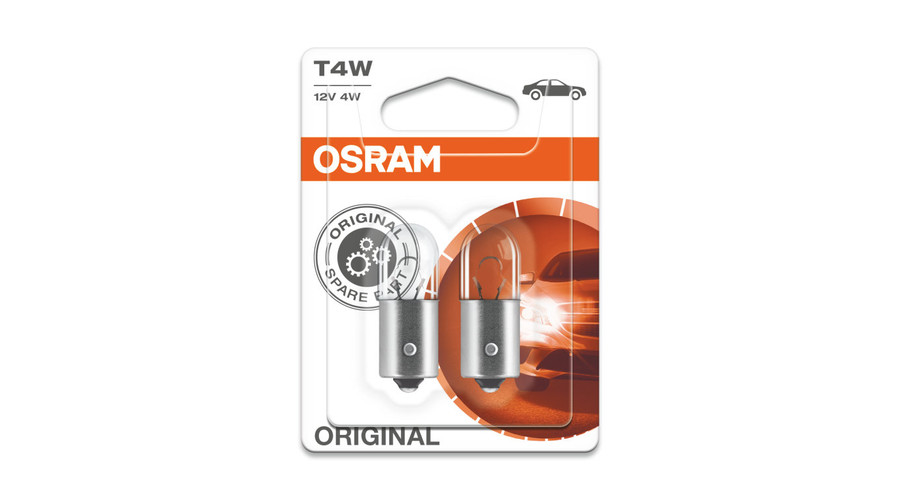 Osram T4W BA9S Original Line izzó 3893-2BL DUO BOX