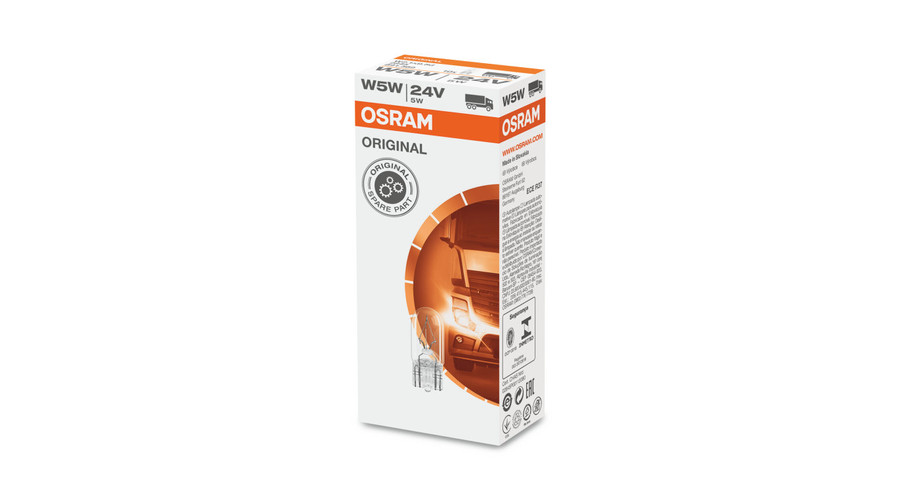 Osram T10 W5W 24V Original Line izzó (10db-os készlet)