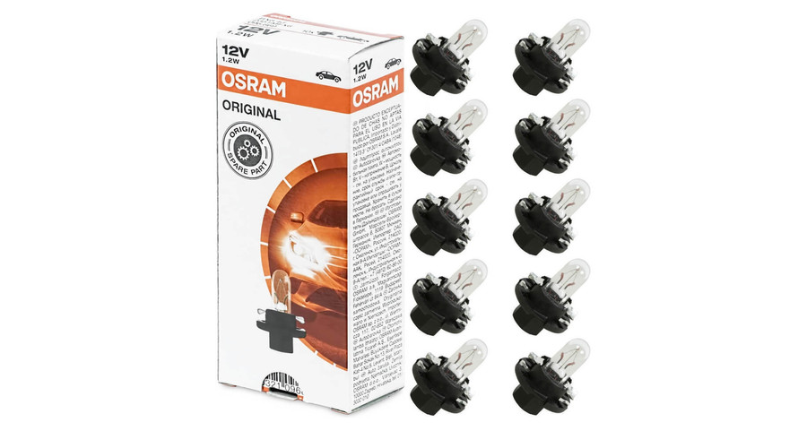 Osram BX8,4d 1,2W 12V Original Line műszerfal izzó 2351MFX6 10db-os készlet