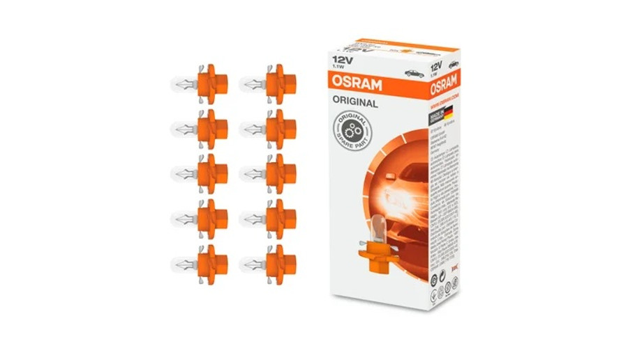 Osram BX8,4d 1,1W 12V Original Line műszerfal izzó 2473MFX6 10db-os készlet