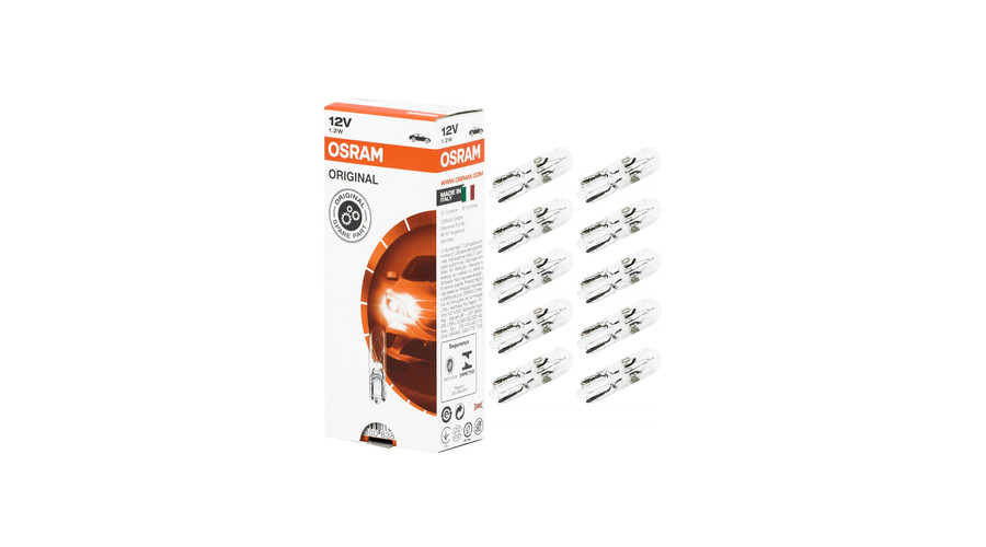 Osram T5 W1.2W 12V Original Line műszerfal izzó 2721 10db-os készlet