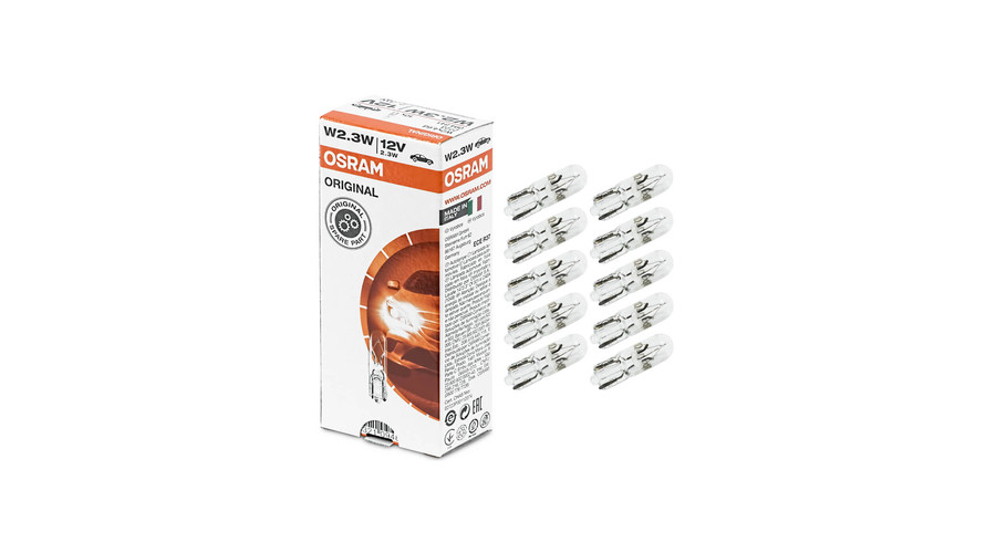 Osram T5 W2.3W 12V Original Line műszerfal izzó 2723 10db-os készlet