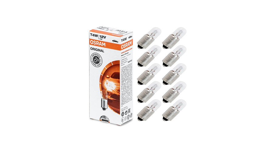 Osram T4W BA9S Original Line izzó 3893 10db-os csomag
