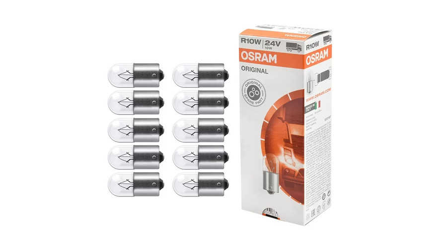Osram R10W BA15S Original Line 24V izzó 5637 10db-os készlet
