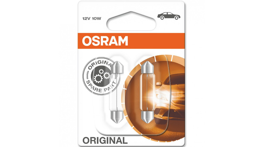 Osram C10W Original Line szofita izzó 6411-02B DUO BOX