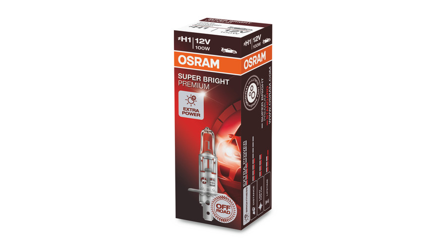 Osram Super Bright Premium H1 100W halogén izzó 62200SBP