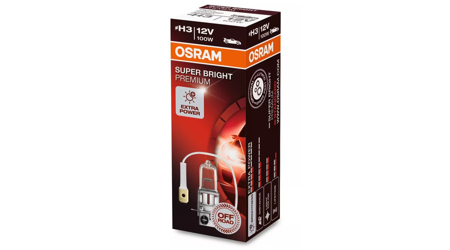 Osram Super Bright Premium H3 100W halogén izzó 62201SBP