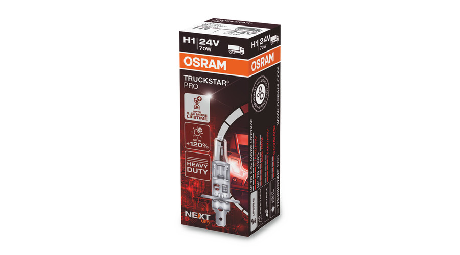 Osram Truckstar Pro Next Gen 24V +120% H1 halogén izzó 64155TSP