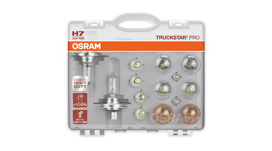 Osram H7 Truckstar Pro Next Gen +120% 24V tartalék izzó / biztosíték készlet
