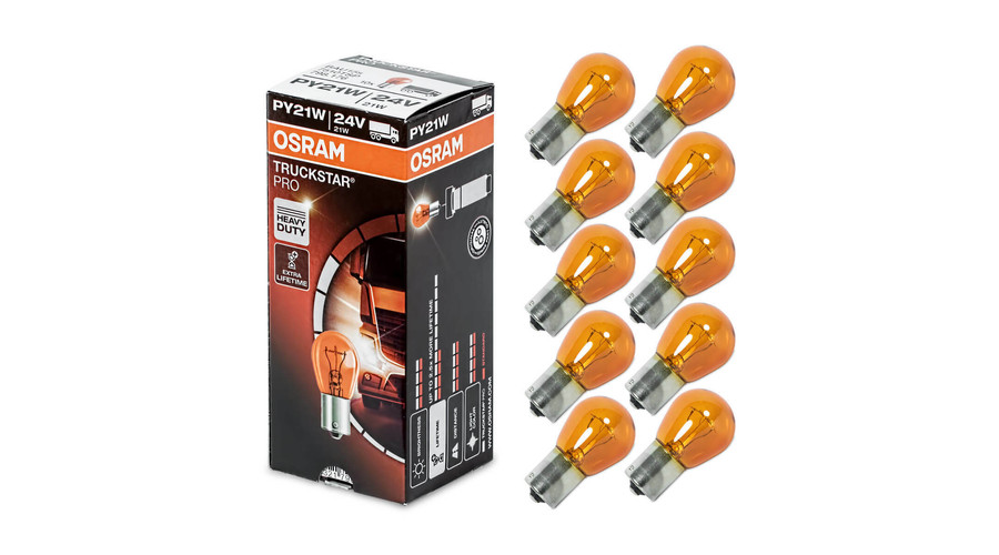 Osram PY21W BAU15S Truckstar Pro 24V halogén izzó 7510TSP