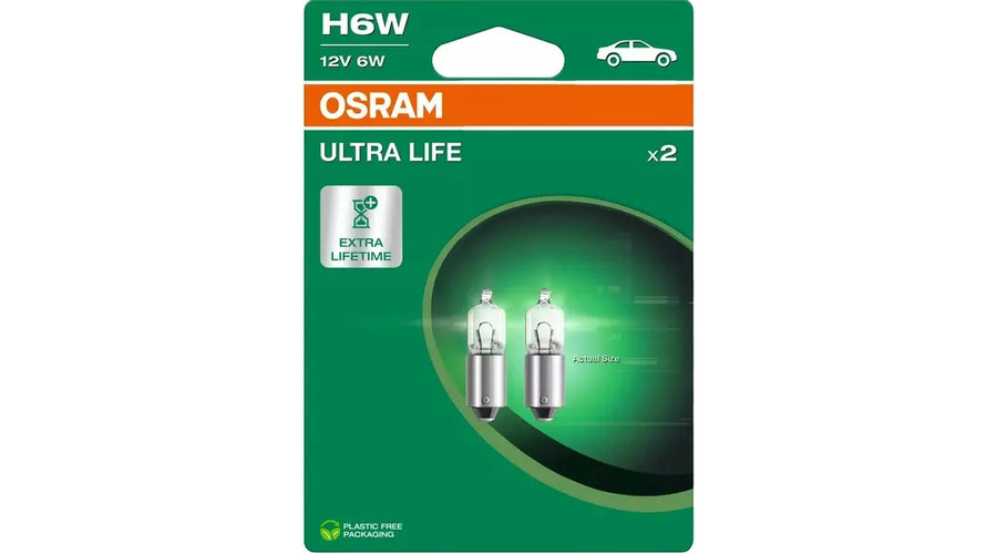 Osram H6W BAX9S Ultra Life halogén izzó DUO BOX 64132ULT-2BL