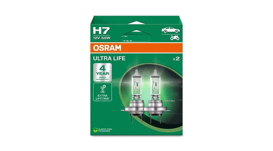 Osram Ultra Life H7 DUO BOX halogén izzó 64210ULT-2HB