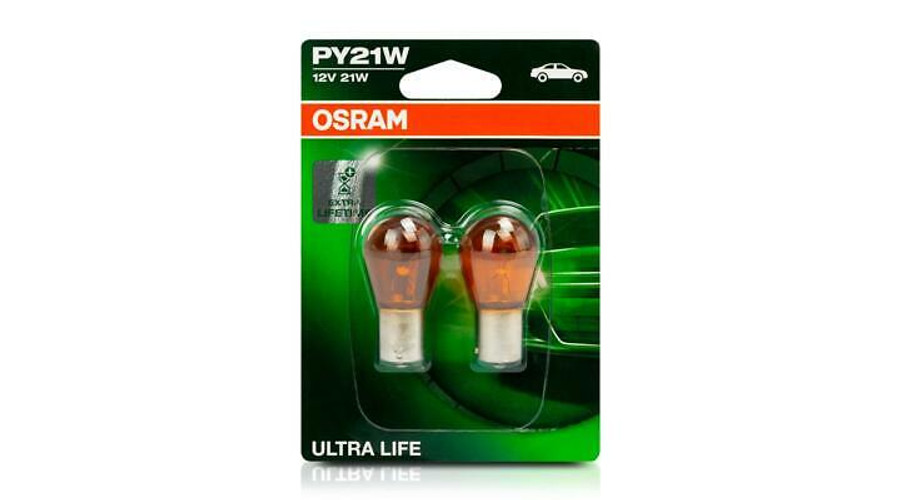 Osram PY21W BAU15S Ultra Life halogén izzó DUO BOX 7507ULT-2BL