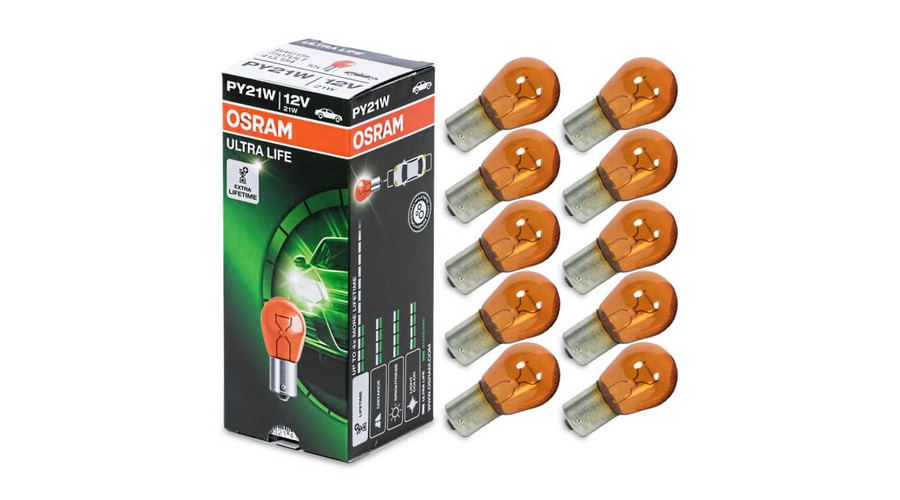 Osram PY21W BAU15S Ultra Life halogén izzó 7507ULT (10db-os készlet)