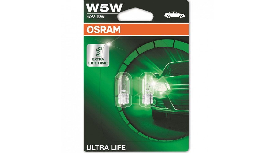 Osram T10 W5W Ultra Life halogén izzó DUO BOX 2825ULT-2BL