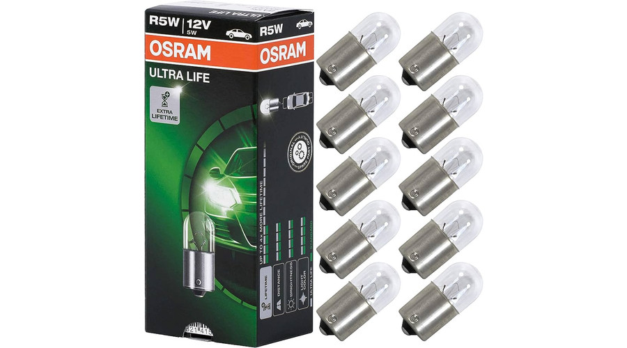 Osram R5W BA15S Ultra Life halogén izzó 5007ULT 10db-os készlet
