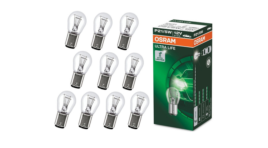 Osram P21/5W BAY15D Ultra Life halogén izzó 7528ULT 10db-os készlet