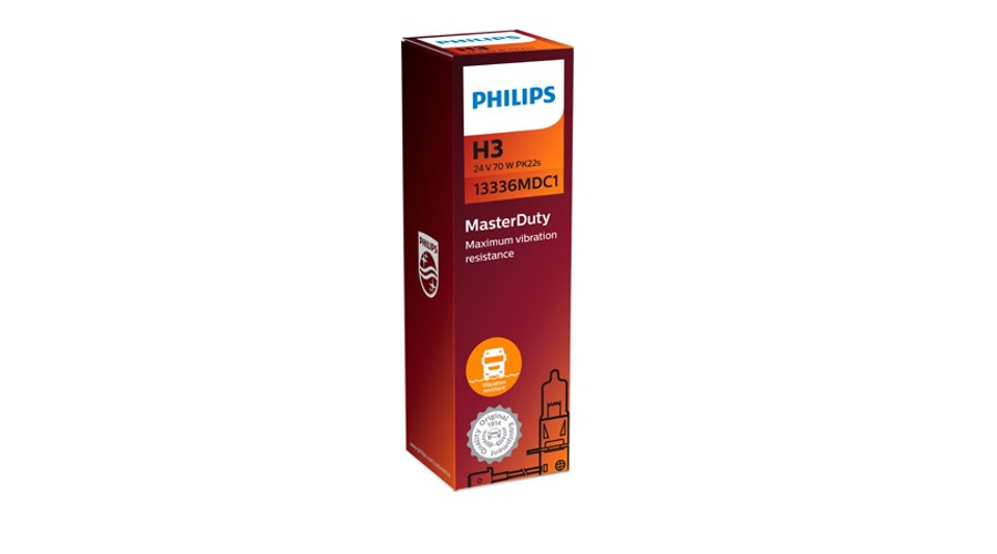 Philips H3 70W 24V MasterDuty +130% halogén izzó 13336MDC1
