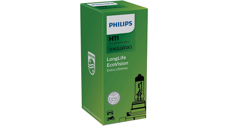 Philips H11 LongLife EcoVision H11 halogén izzó 12362LLECOC1