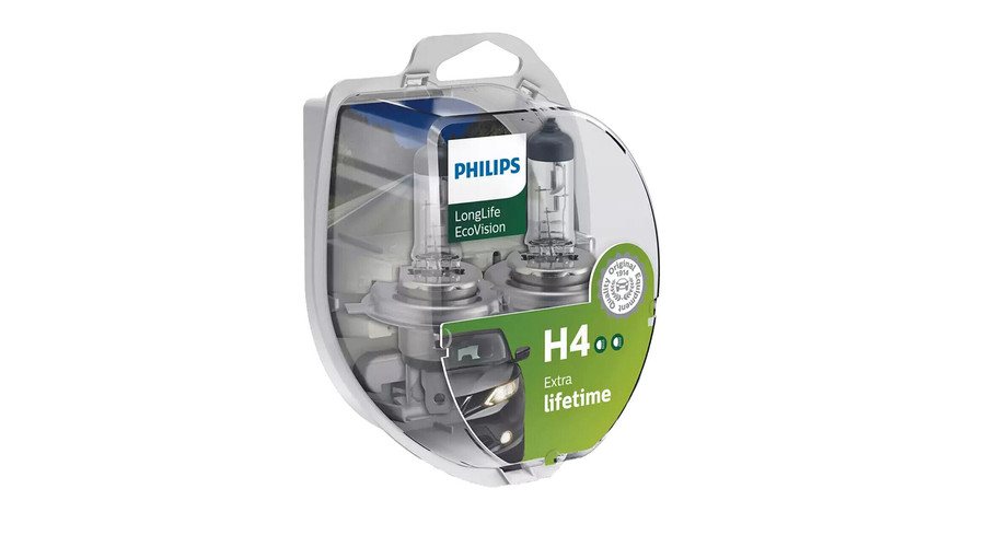 Philips H4 LongLife EcoVision halogén izzó DUO BOX 12342LLECOS2